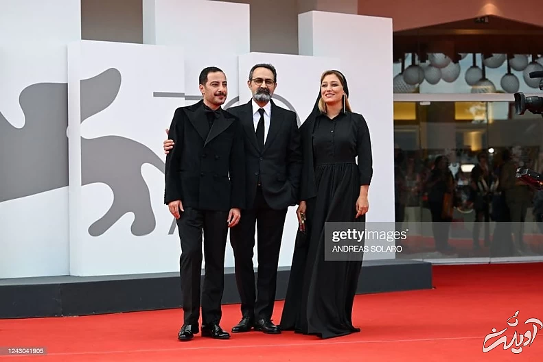 (تصاویر) نوید محمدزاده، دایانا حبیبی و وحید جلیلوند روی فرش قرمز ونیز